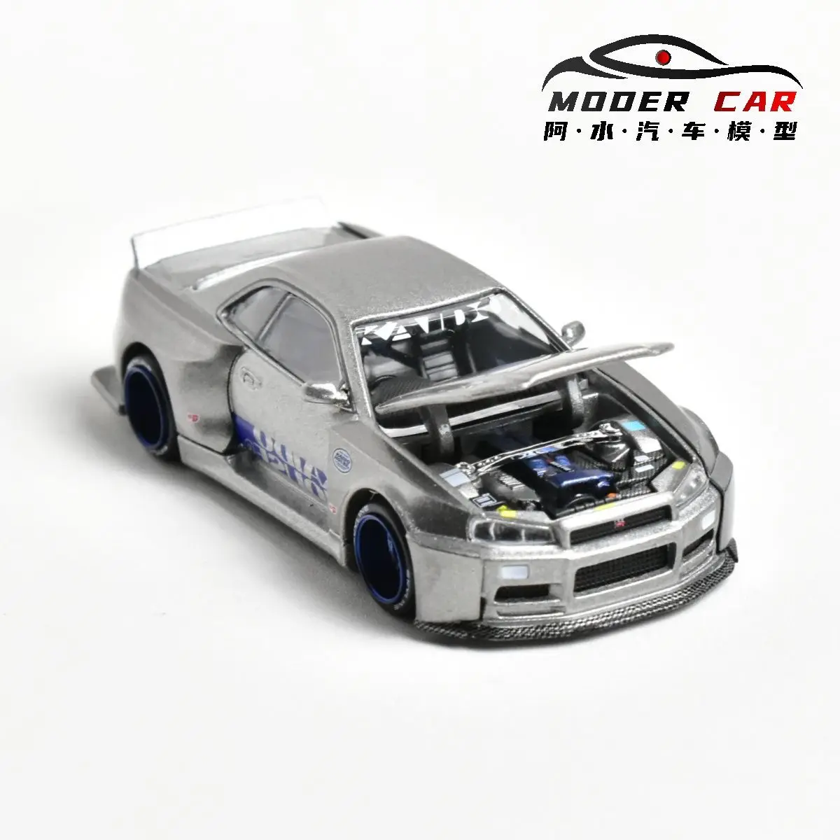 Kaido House + MINIGT 143 Skyline GTR R34 SHINJUKU V1 Diecast Model Car