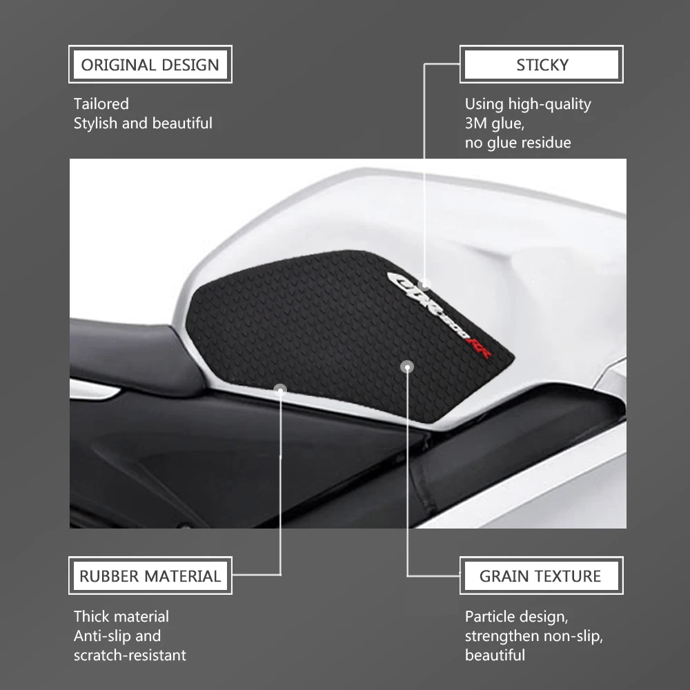 Motorcycle Anti slip sticker Tank Traction Pad Side Knee Grip Protector For 2003 2004 2005 2006 CBR600RR CBR 600 RR F5