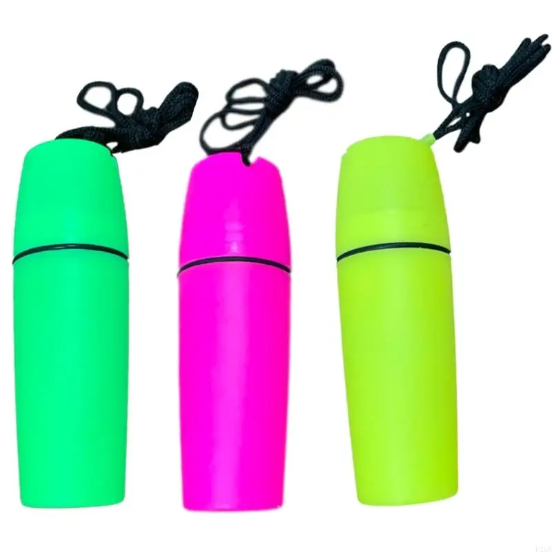

1Pc Water Resistant Storage Bag With Coin Cylinder Multifunctional Container Travel Essential For Hiking And Beach Trip