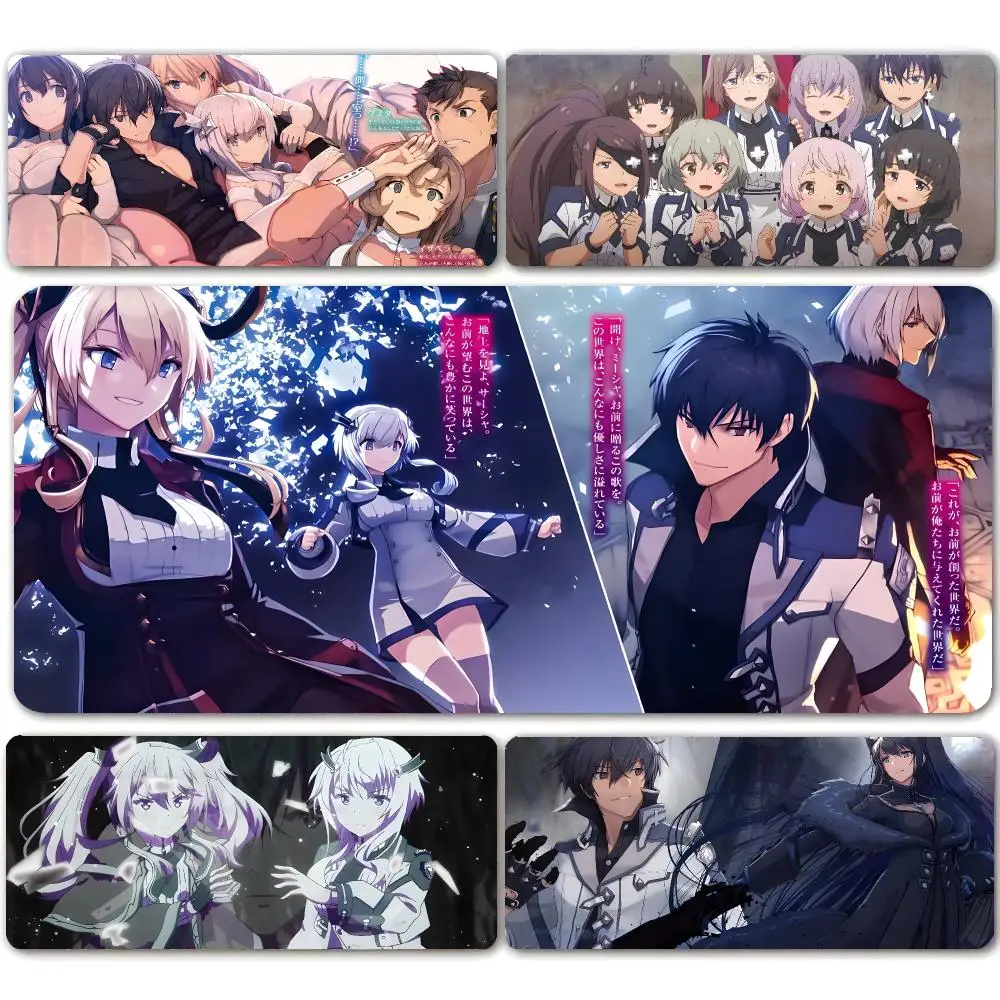 The Misfit Of Demon King Academy Mouse Pad Large Mouse Pad For Computer Laptop Keyboard Gaming Desk Mat Gamer Office Accessories