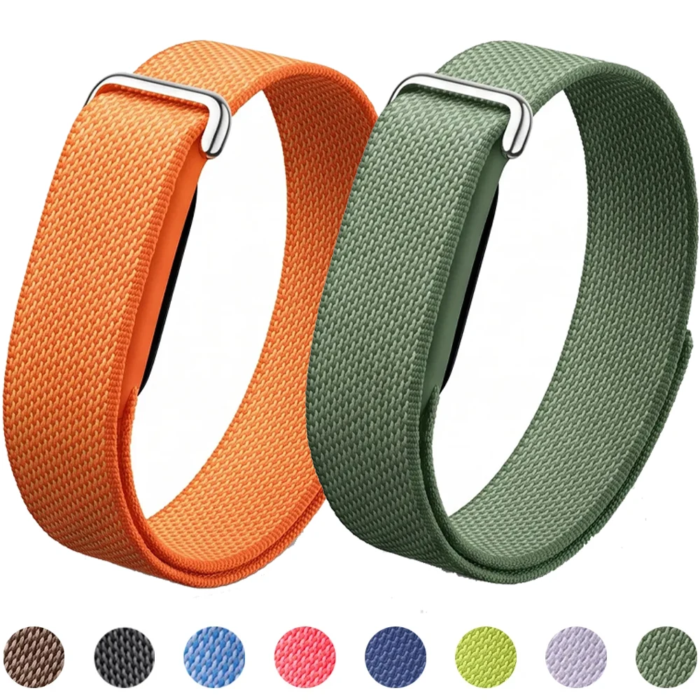 Nylon+Silikon-Armband für Google Fitbit Air, modisches, atmungsaktives Armband für Google Fitbit Air Fitness-Tracker, Sportarmband