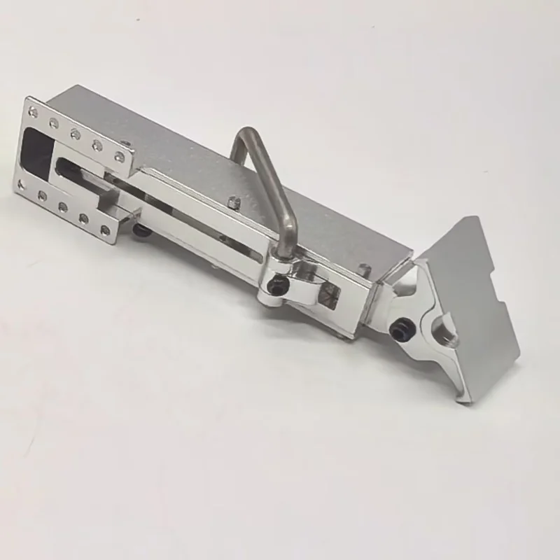 1 Paar schwarze Metallstützbeine für 1/14 Tamiya RC Truck 40-Fuß-Anhänger Sattelzug DIY-Teile LKW DIY-Zubehör Spielzeug – Detail 9