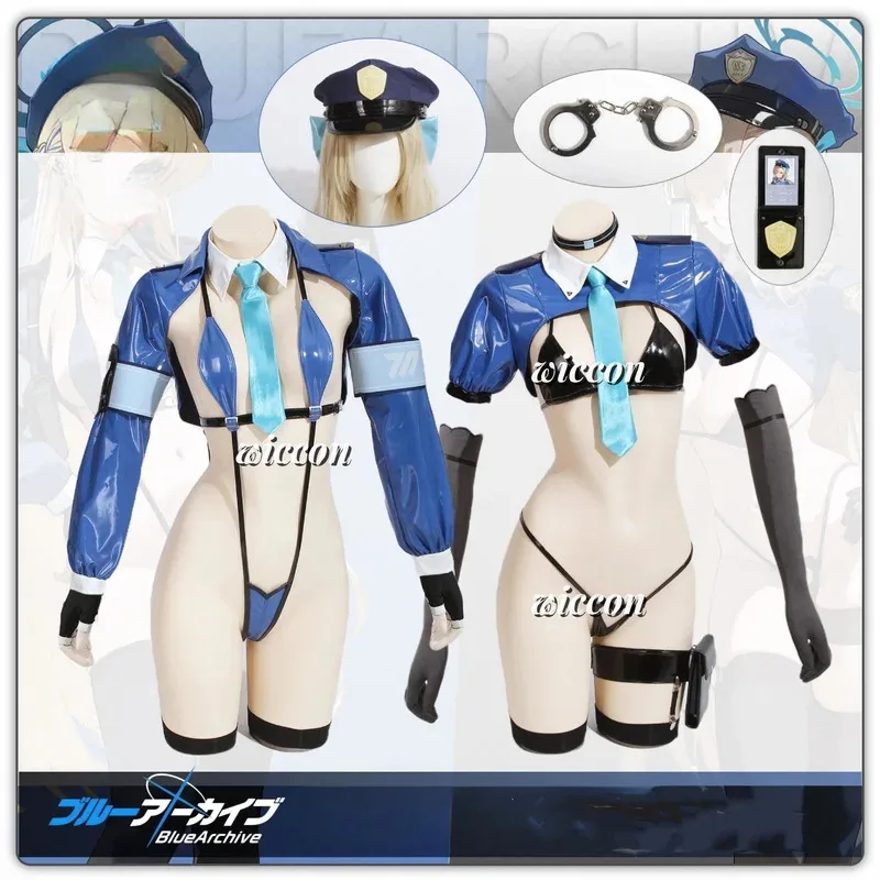 

Синий архив Itinose Asena ASUMA TOKI женщина-полицейский косплей костюм женская рождественская униформа аниме одежда для ролевых игр сексуальный косплей