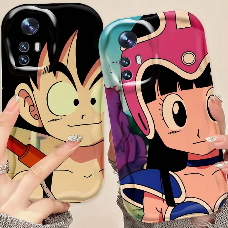 

Dragon Ball Son Goku Chichi For Xiaomi Mi 11 12 12T 14 15 Lite Ultra Poco F4 X3 X5 X6 X4 X7 M6 F6 Pro 5G Wave Oil Phone Case