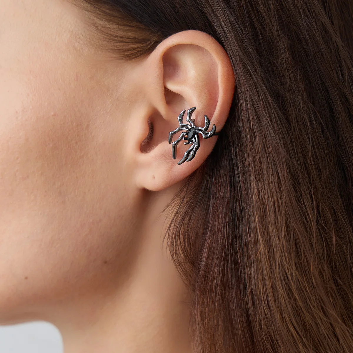 Halloween Skeleton Hand Ear Cuff Non Pierced Spider Sword Punk Sweet Cool Helix Clip Metal Alloy for Women