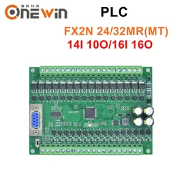 PLC FX2N-24MR 24MT 32MR 32MT Industrial Programmable Controller 14 in& 10 out 16 in& 16 out