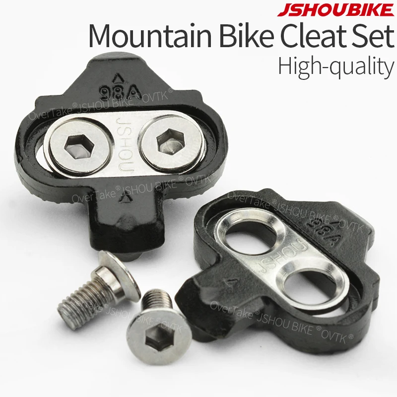JSHOUBIKE-crampones universales para Pedal de bicicleta de montaña, juego de Clips para zapatos de ciclismo con bloqueo automático, serie SHIMANO SPD, accesorios para bicicleta