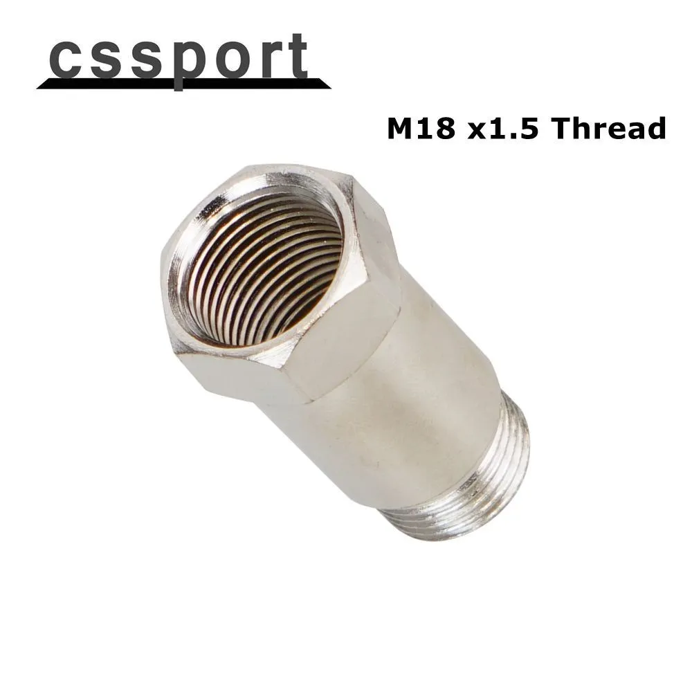 M18 x1.5 Exhaust Oxygen Sensor Bung Adapter 44mm Iron Plating Nickel Extender Universal for 18MM Thread O2 Extension Spacer 