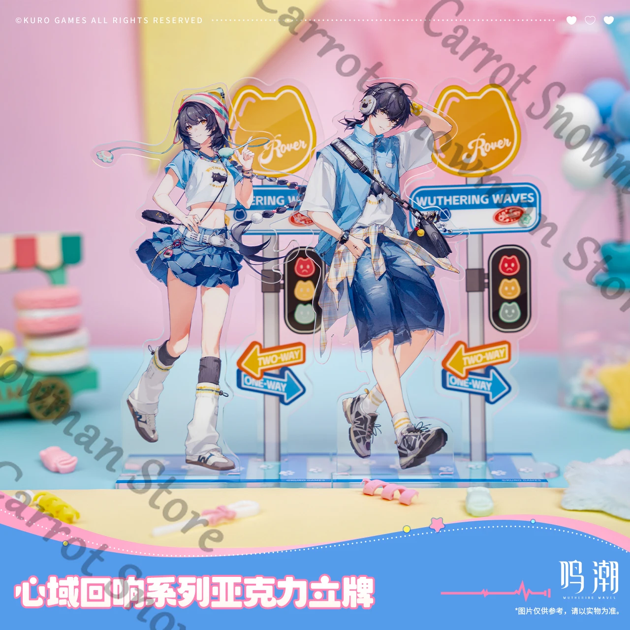 زملاء Wuthering Waves Rover man/Miss Cartethyia Lupa Heart Echo Series علامة أكريليك واقفة رسمية أصلية جمع هدية #2