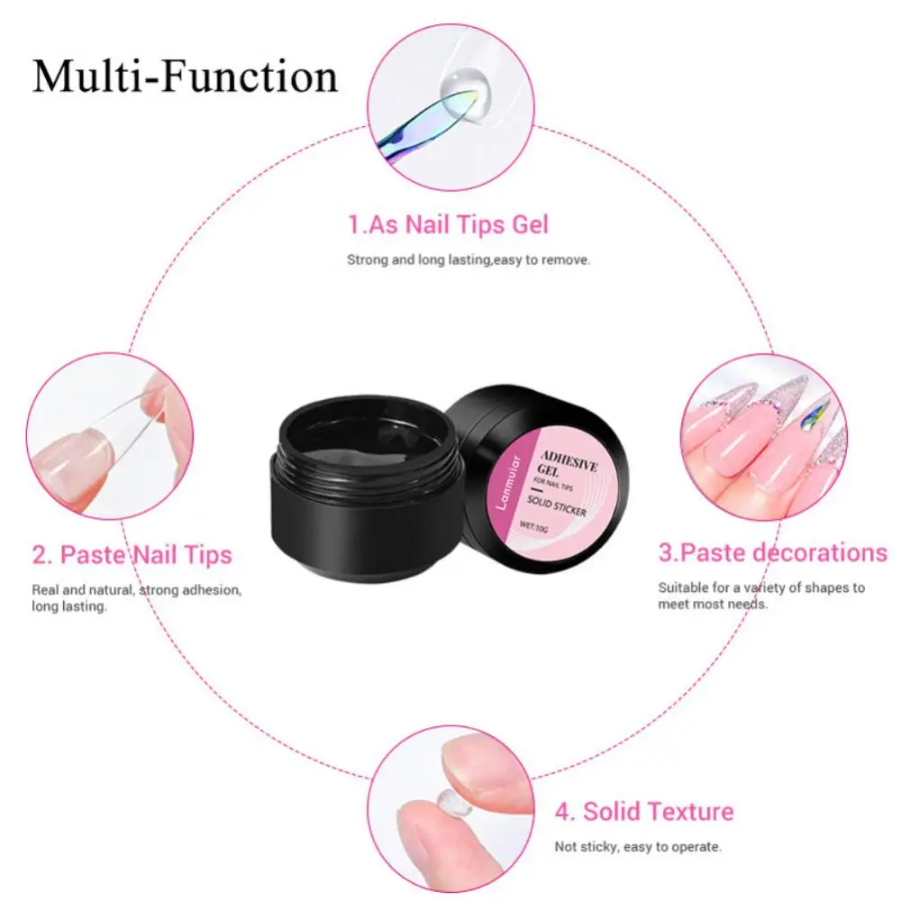 1 ~ 4 Stuks Snelle Stok Nail Tips Lijm Gemakkelijk Te Gebruiken Solide Viscose Modellering Tool Nail Art Online Winkelen Populair Kristal