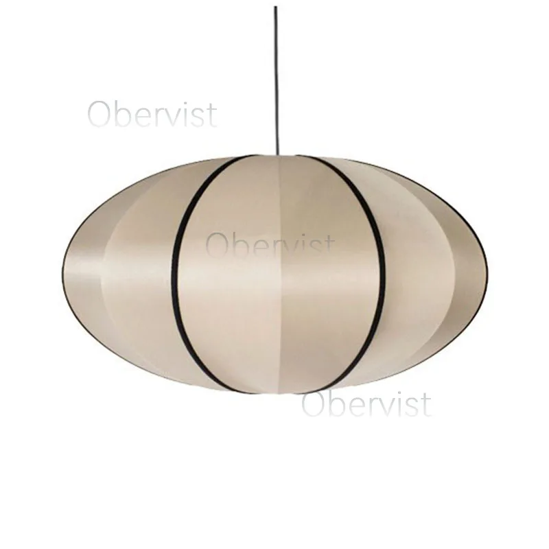 

Wabi Sabi Silk Lantern Pendant Light Nordic Medieval Ceiling Chandelier LED Hanging Lamp for Living Room Bedroom Home Decor