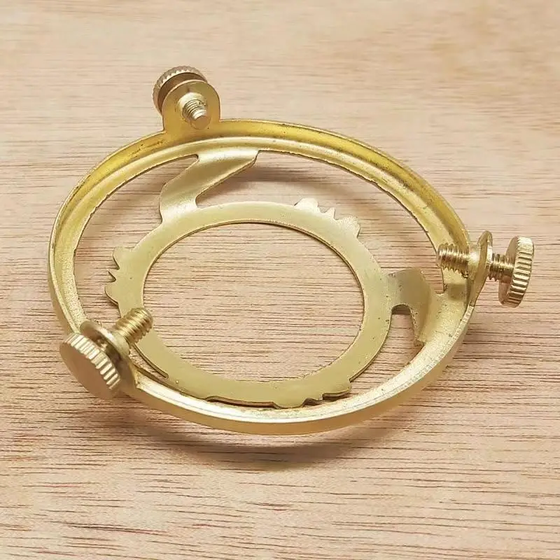 【HG】Brass Three Holes Ring 60/78mm Screw Lampshade Fixed Ring Holder Shade And Socket Connecter Fixed Copper Lamp Accessories