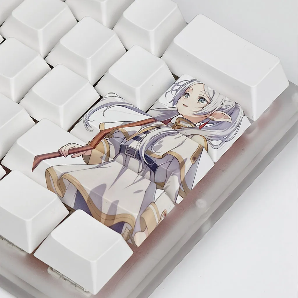 Frieren Keycaps 12PCS Cherry PBT Sublimation Personalized Keycap Frieren: Beyond Journey's End Anime Mechanical Keyboard Caps