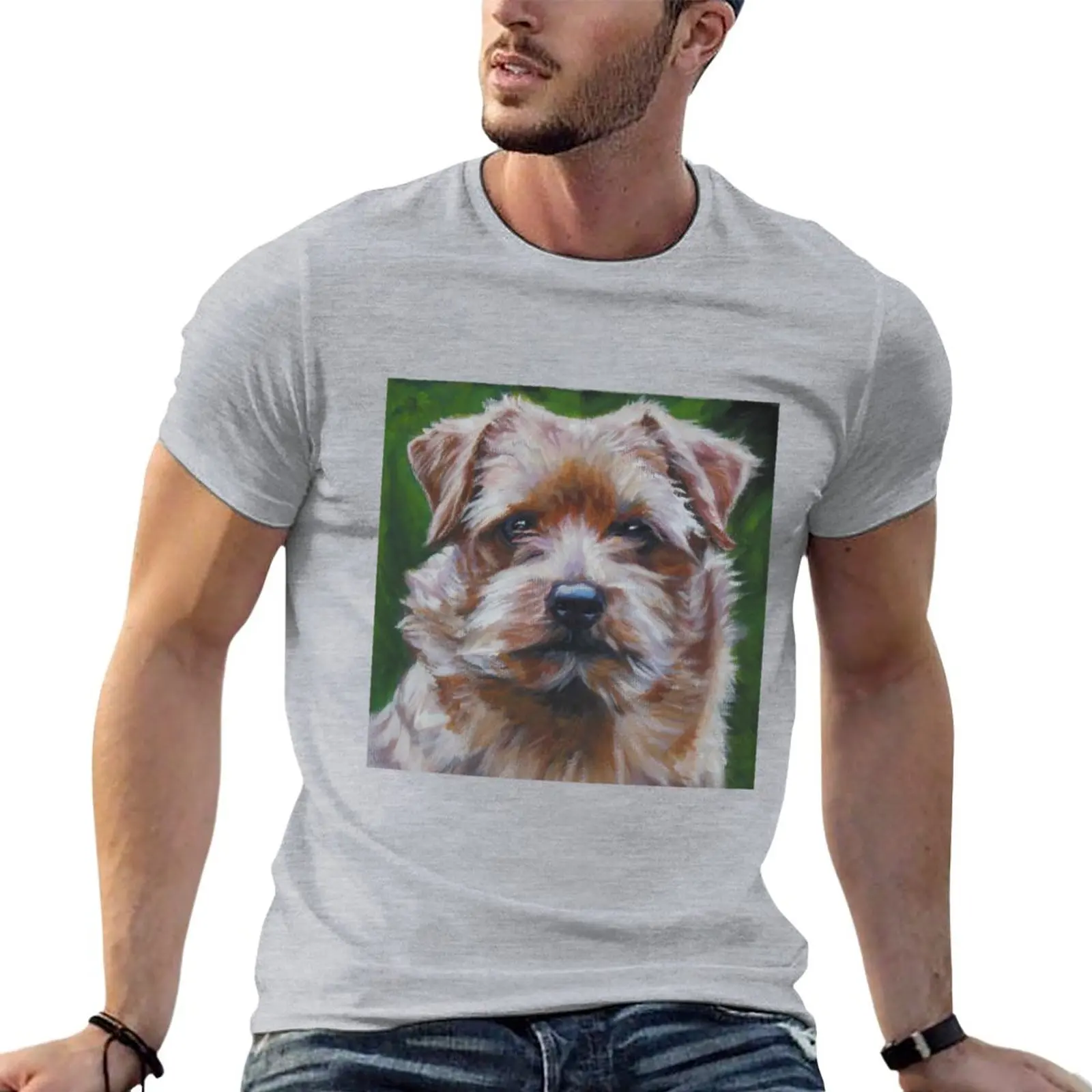 Norfolk Terrier Fine Art Painting T-Shirt boys t shirts oversized t shirts Blouse t shirts for men pack