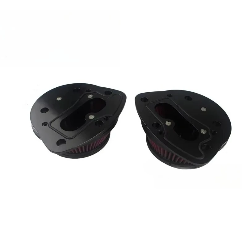Big Sucker Dual Air Filter Swirl Air Intake Filtration For Suzuki Boulevard Boss M109R M109RZ M109 VTR1800 VLR1800 06-19