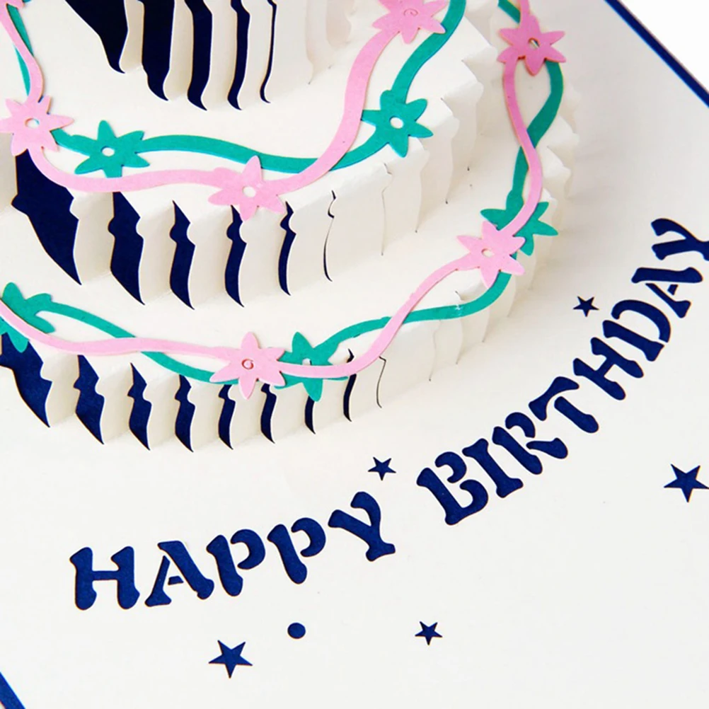 

3D card birthday card cake card up greeting cards