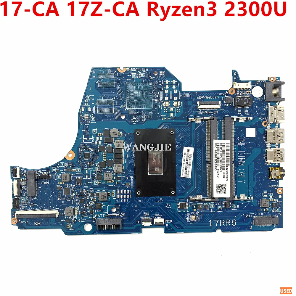 For HP 17-CA 17Z-CA 17-ca0000 Laptop Motherboard L22718-001 L22718-501 L22718-601 With Ryzen3 2300U CPU 6050A2983001