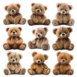 Oursos de peluche de dibujos animados, pegatinas de transferencia de calor DTF para ropa de niños, parche lavable para planchar, disfraz divertido para padres e hijos DIY