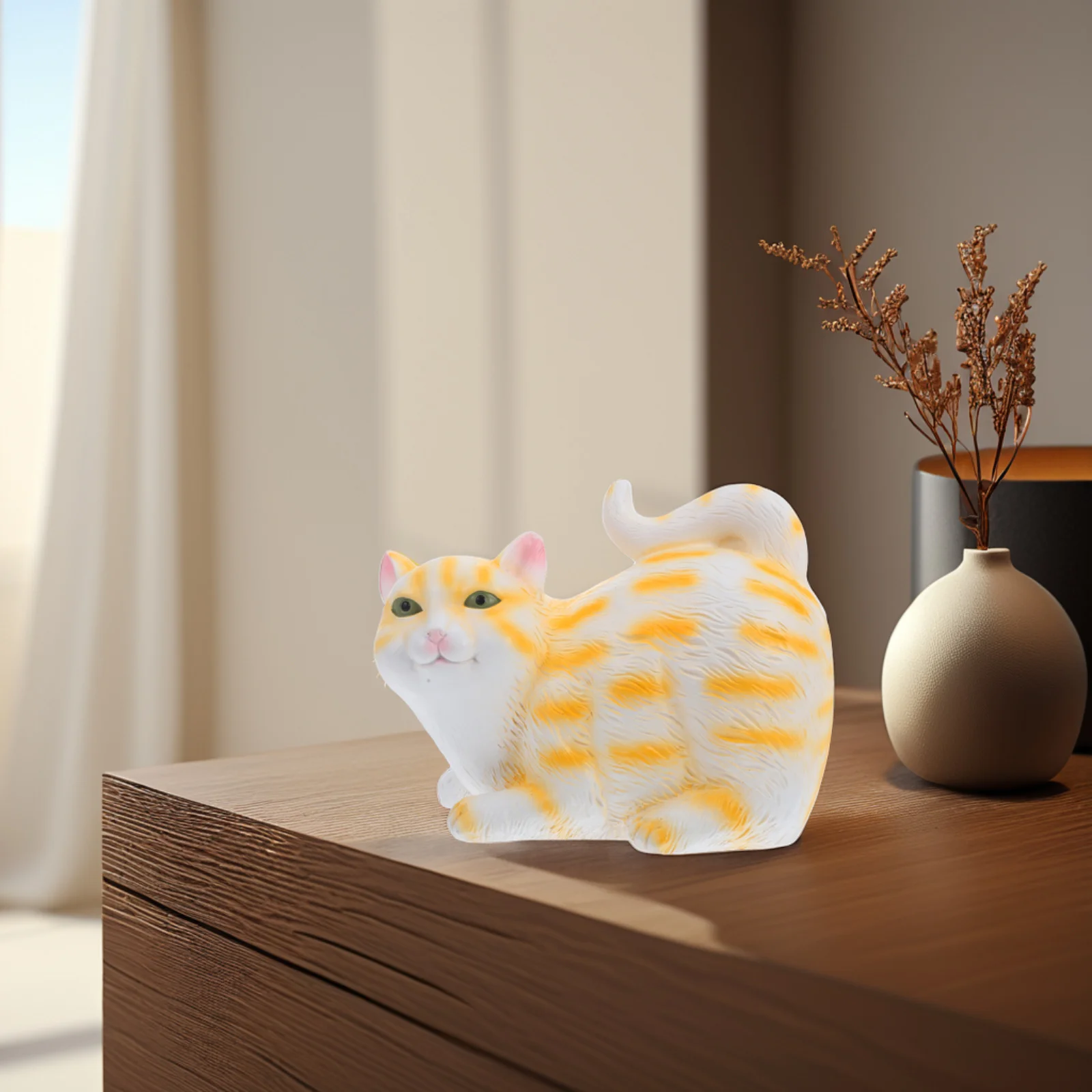 

Tissue Holder Resin Fun Cat-Themed Paper Towel Dispenser for Bedroom Bathroom Living Room Napkin Holder