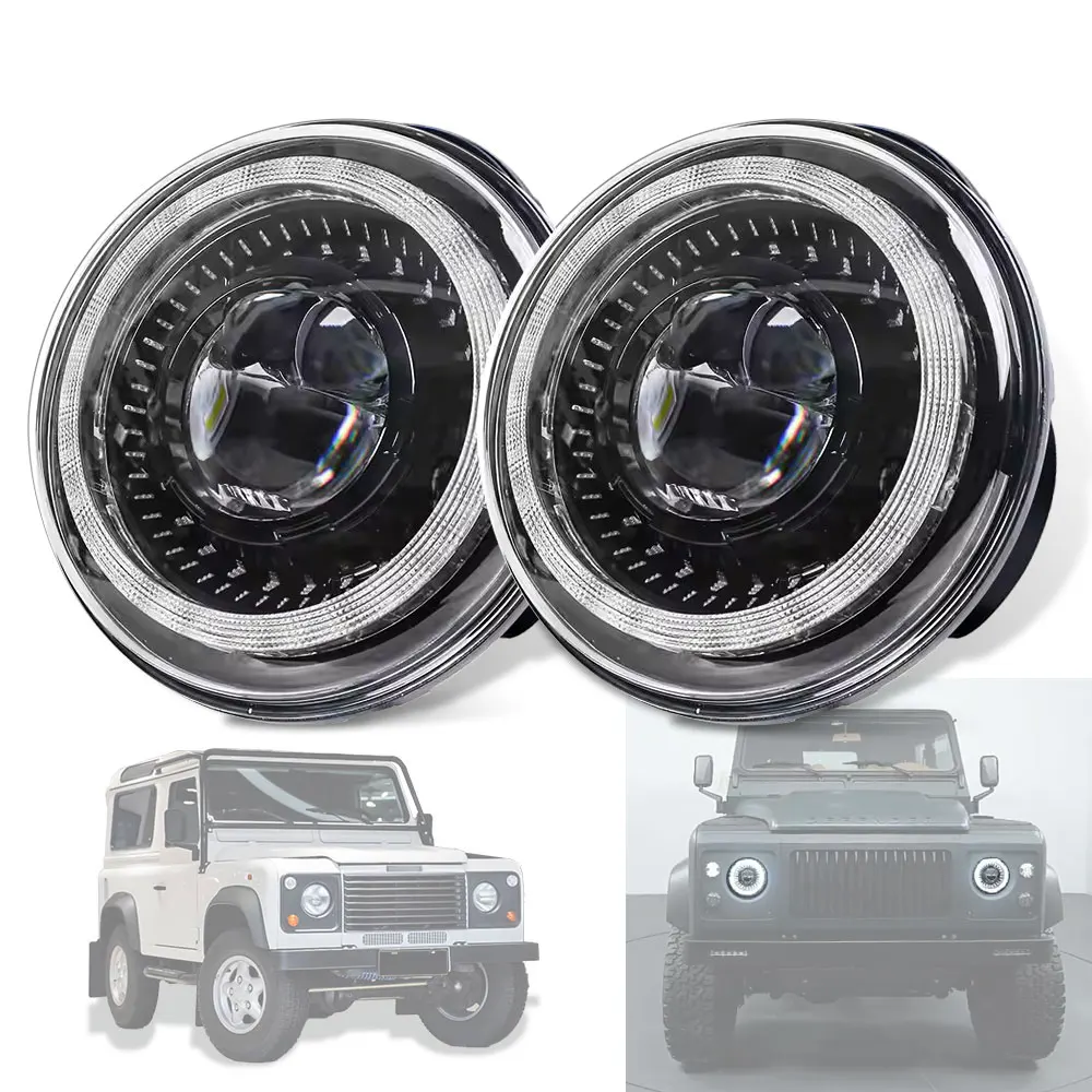 7-Inch LED Headlights Round Headlight Aluminum Alloy 5700K For Jeep For Wrangler JK for land rover defender Lights High/Low Beam