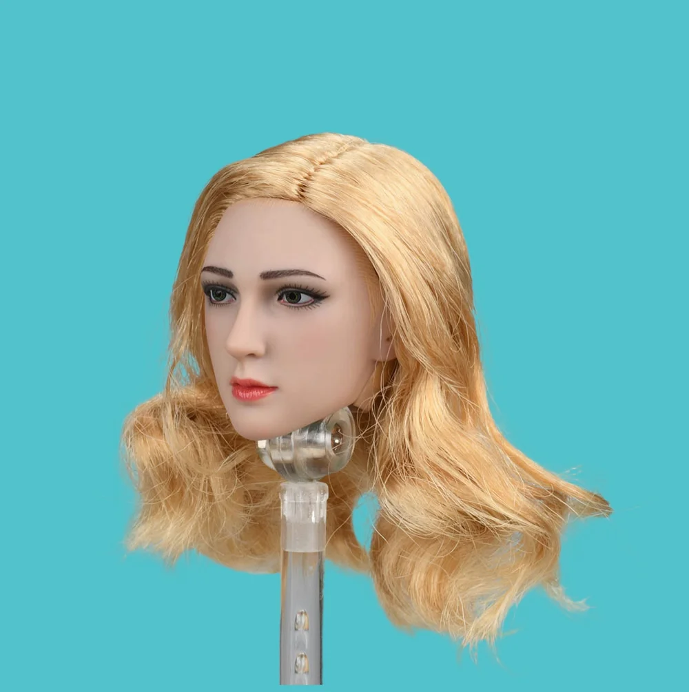 1/6 TBLeague PLLB2023-S53 Piękna Dziewczyna Opalona z Złotymi Włosami, Rzeźbiona Głowa Pasująca do Figurki Akcji 12" TBL PH DIY