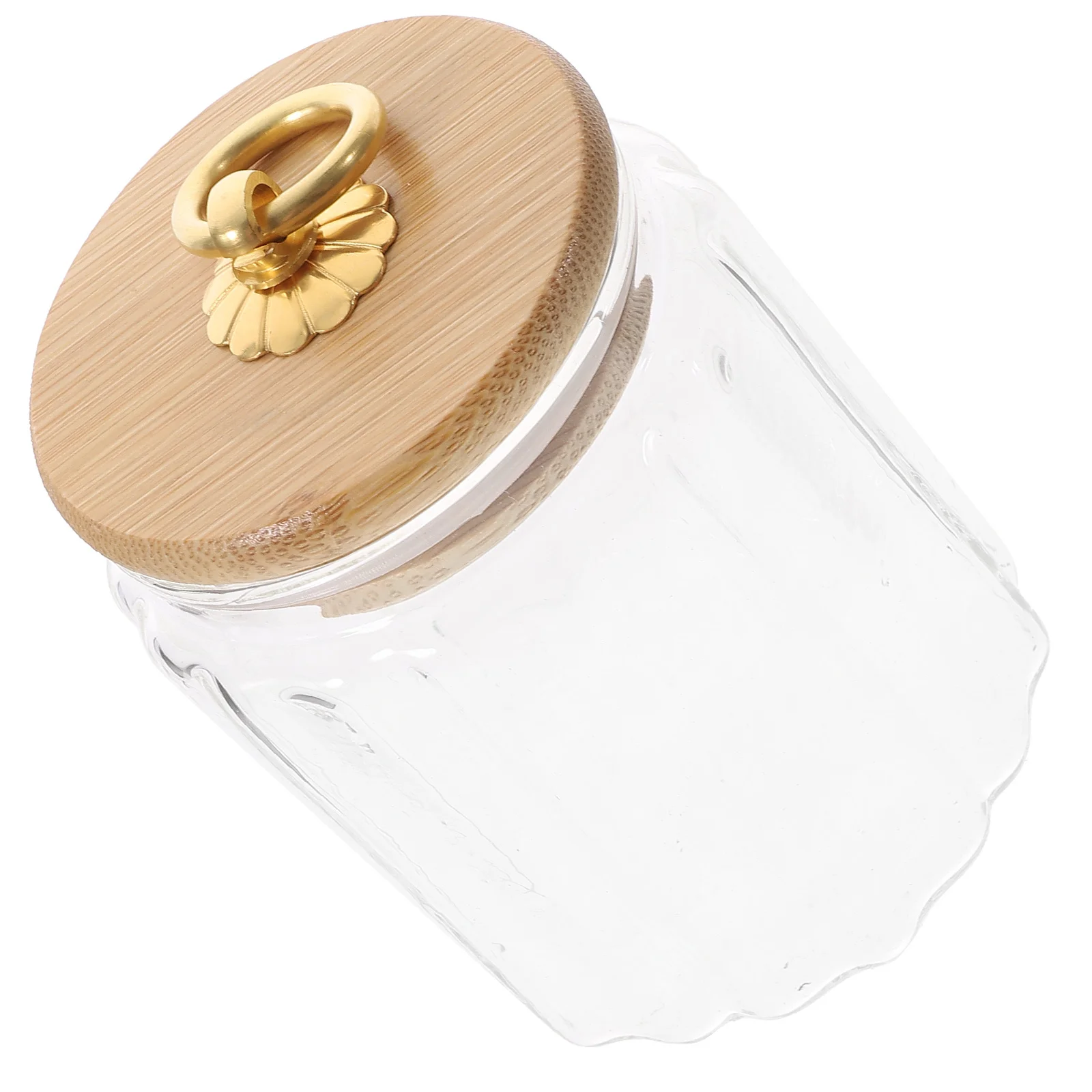 

Tea Caddy Candy Jars with Lids Small Sugar Container Glass Coffee Canister Storage Transparent Canisters
