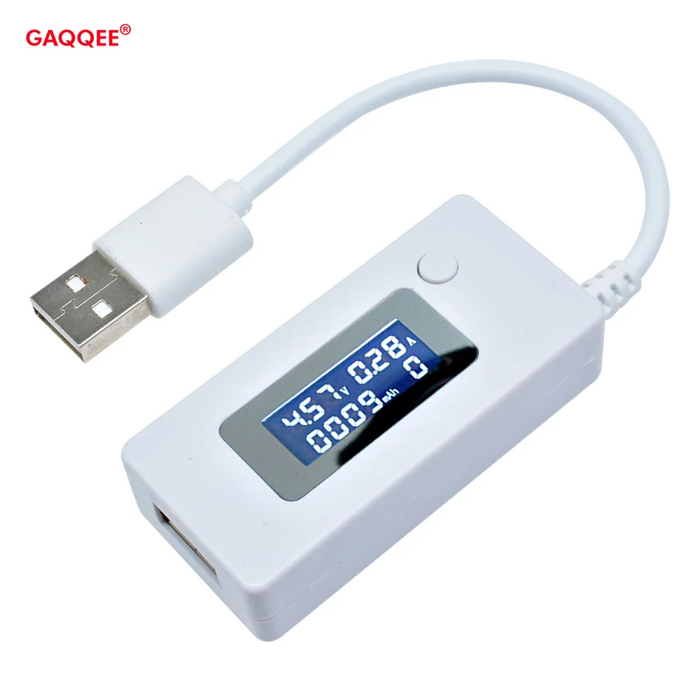 LCD Micro USB Current Tester Meter Ammeter Voltmeter DC Charger DetectorBattery Capacity with Switch Power Bank for Mobile Phone