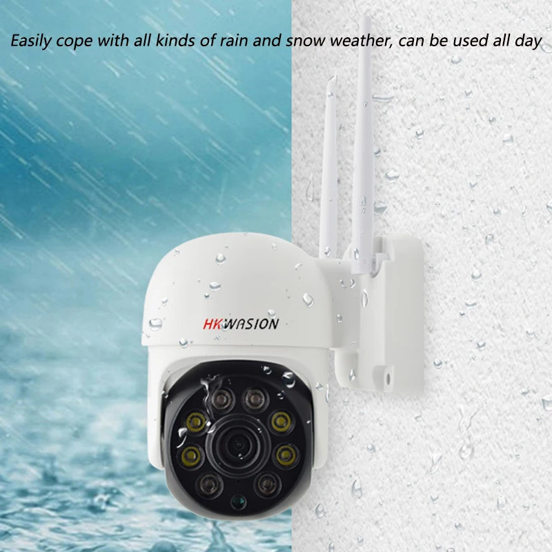 HKWASION 2K Wireless CCTV Camera System 3CH NVR 3MP Indoor IP Camera with IR Night Vision Wi-Fi Security Surveillance Kit