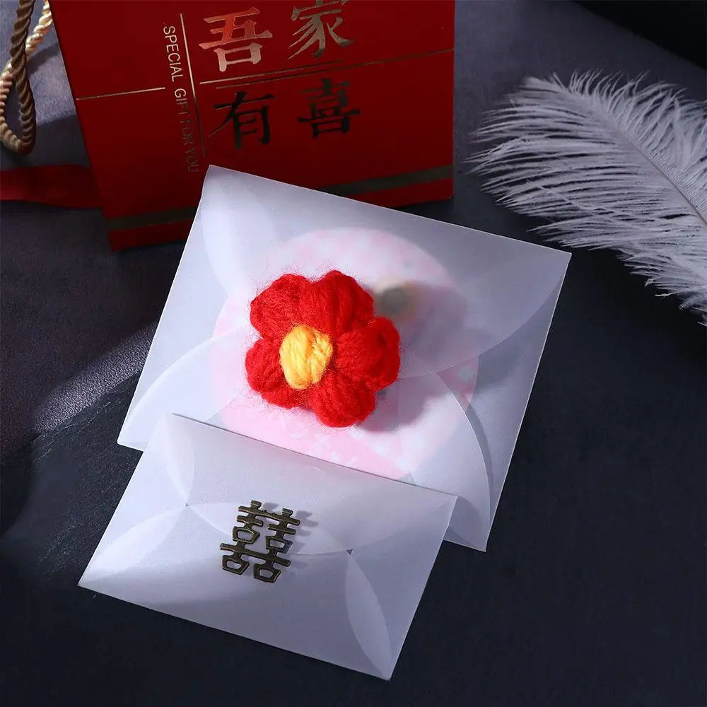 Invitation Stationary For Card White Vintage For Letter Semi-transparent For DIY Sulfuric Acid Paper Envelopes Paper Envelopes