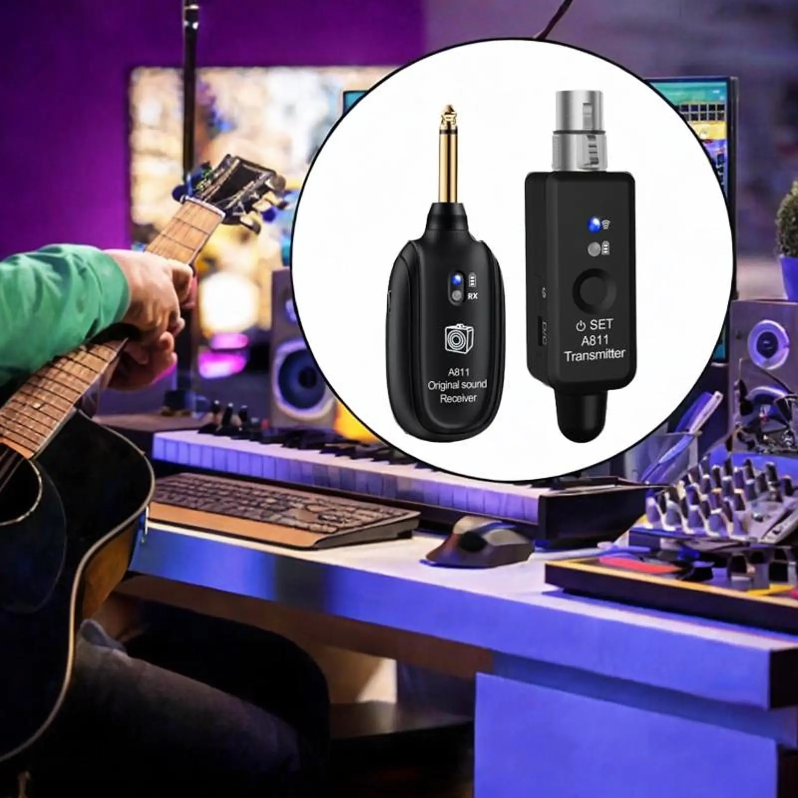 

Guitar Transmitter and Receiver Music Equipment for Show Live Performance