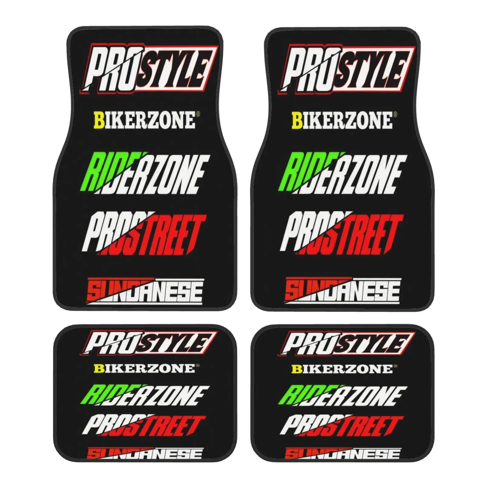 

--4 шт. -- Текст - Модный стиль - Автомобильные коврики - Кристаллический бархатный автомобильный коврик - Подходит для любого автомобиля