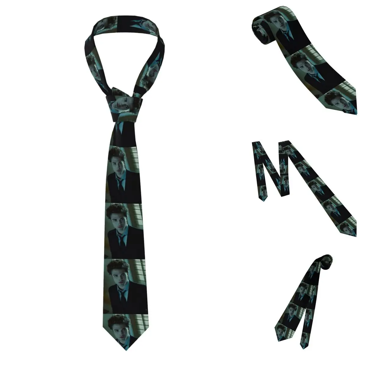 The Twilight Saga Edward Cullen (1) Necktie for Men Silk Polyester 8 cm Neck Ties Wedding Accessories Tie Classic Gravatas