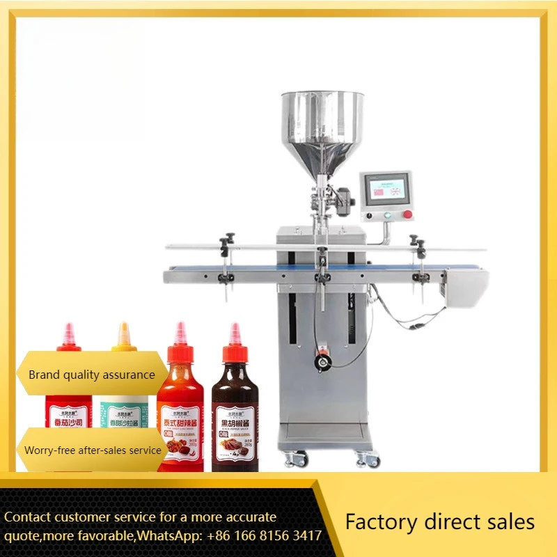 Two Head Vertical Semi-automatic Paste Cream Jelly Honey Thick Sauce Jam Ketchup Filling Machine