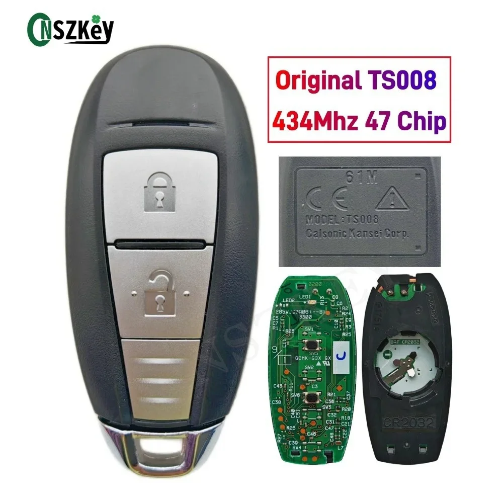 CNSZKEY OEM TS008 434Mhz FSK 47 HITAG3 7952 Chip Chave Remota