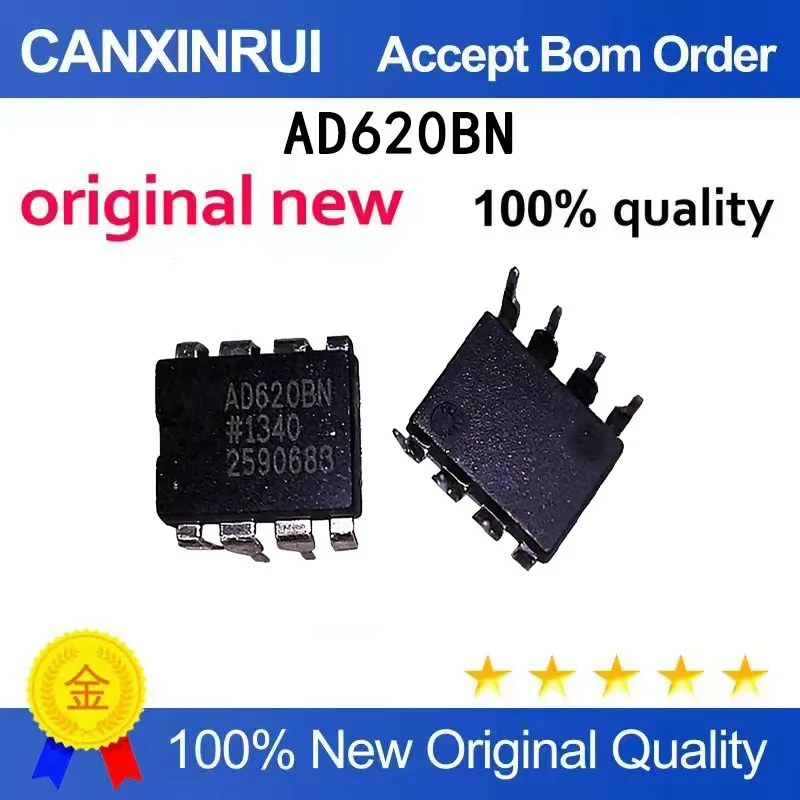 

(5 PCS) Brand new original AD620BNZ AD620BN DIP-8