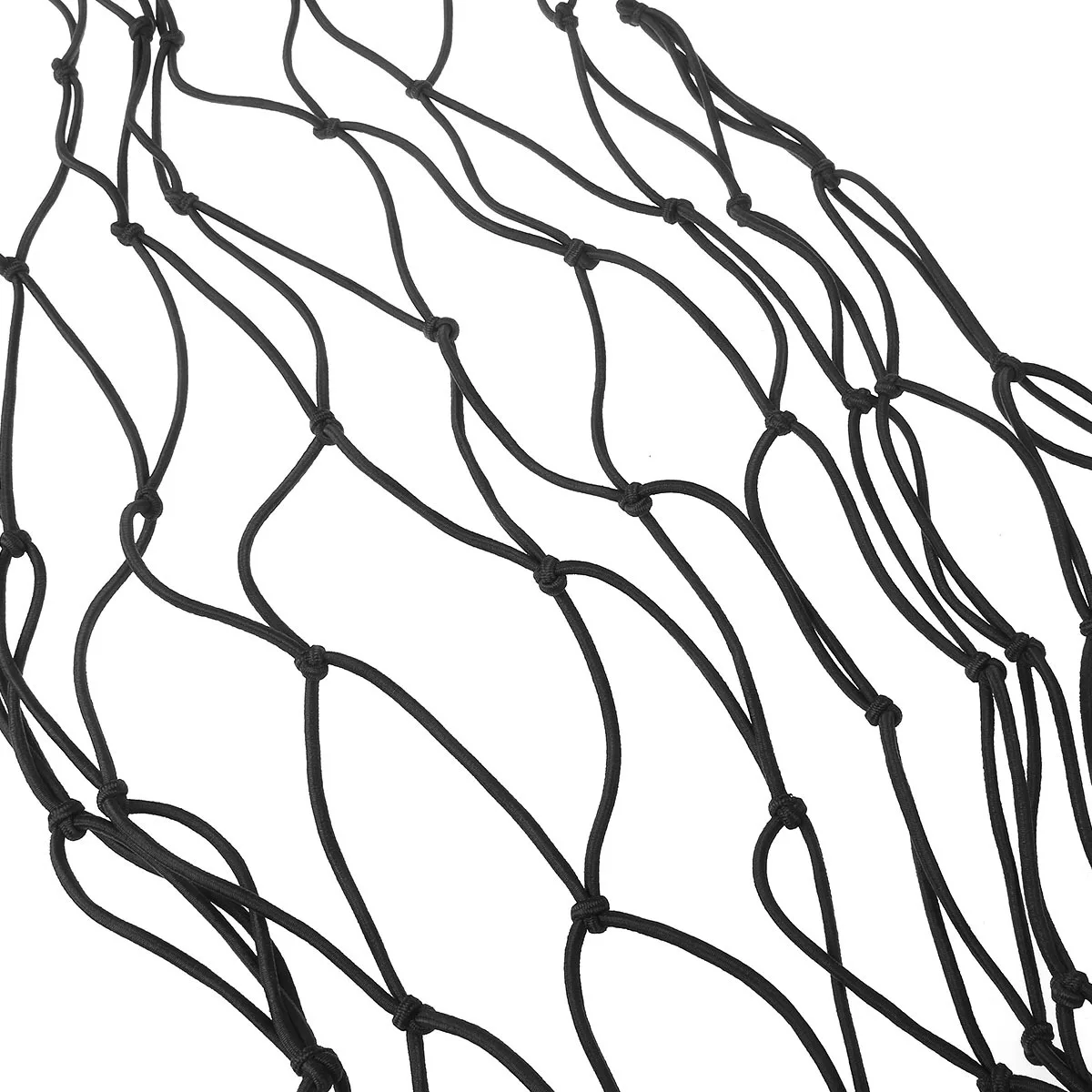 

12pcs Extra Thick 4Mm Heavy Duty Latex Bungee Cargo Net 120X90Cm Plastic Hooks 88 Grids Elastic Netting For Car Roof Luggage