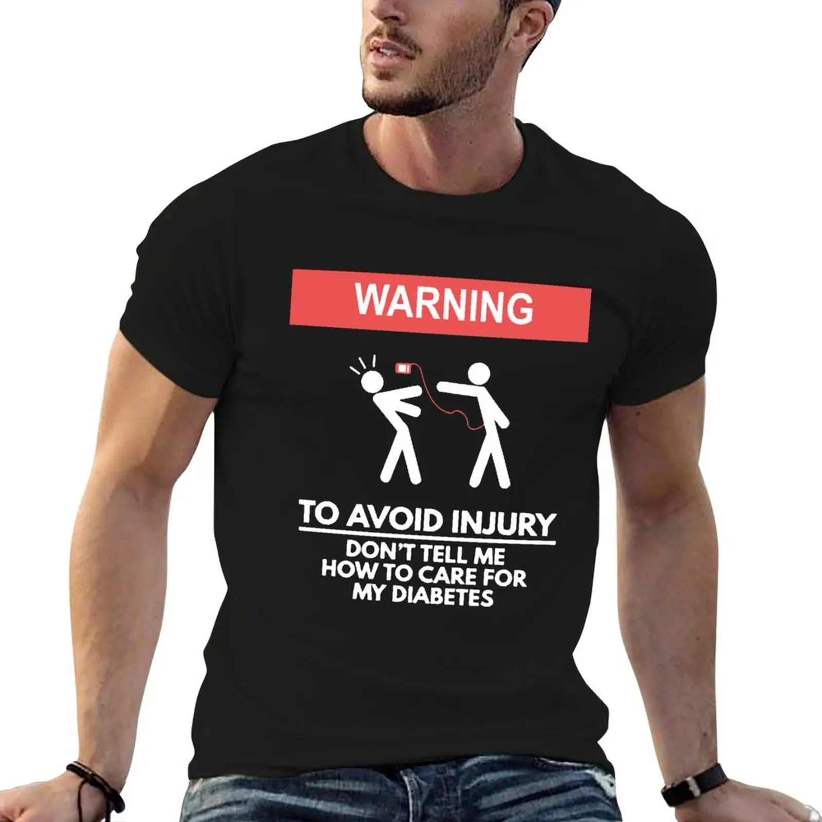 Camiseta Don't Tell Me How Tavo Cuida Mi Diabetes, camisetas de algodón para hombre, camiseta 100% esencial para hombre, camiseta gráfica