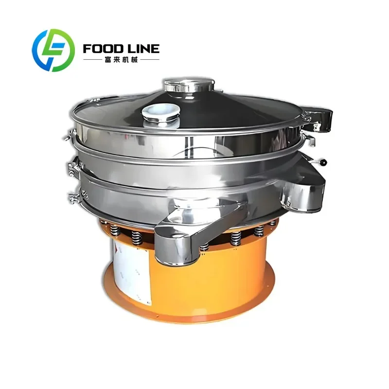 Customized High Efficiency Circular Rotary Vibrating Screen Flour Powder Granule Separation Sieving Machine