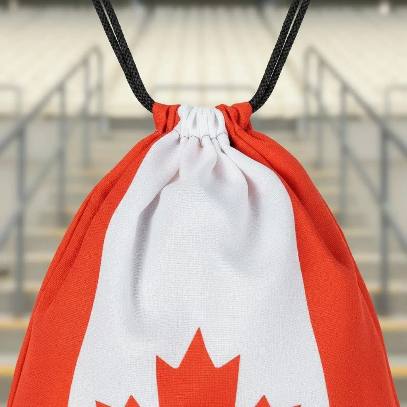 Fan Flag Event Ready Maple Leaf Supporter Set Indoor Outdoor Polyester for Canada Festivals