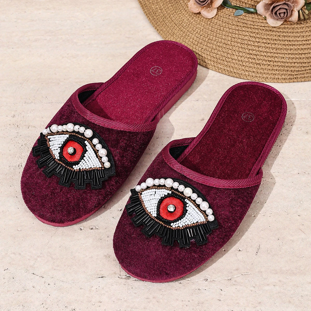 Женские бархатные тапочки-мюли – обзор и цена Embroidery Garments