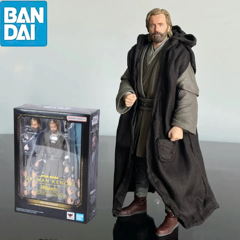 

В наличии Bandai S.H. Фигуртс Shf Оби Ван Кеноби экшн-фигурка модель коллекционные настольные аксессуары игрушка подарок трендовые подарки