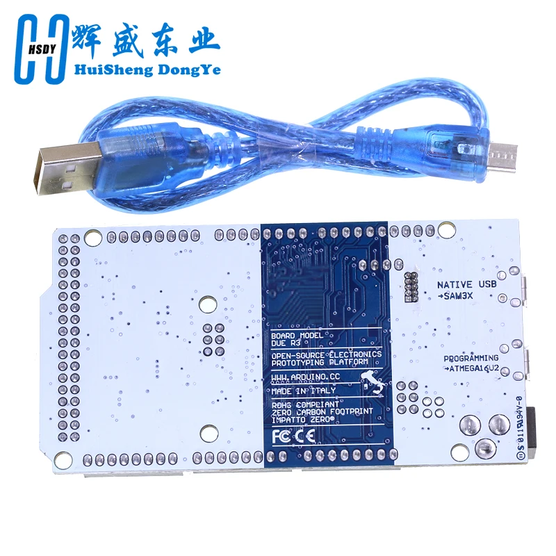 Official Compatible DUE R3 Board SAM3X8E 32-bit ARM Cortex-M3 / Mega2560 R3 Duemilanove 2013 For Arduino Due Board With Cable