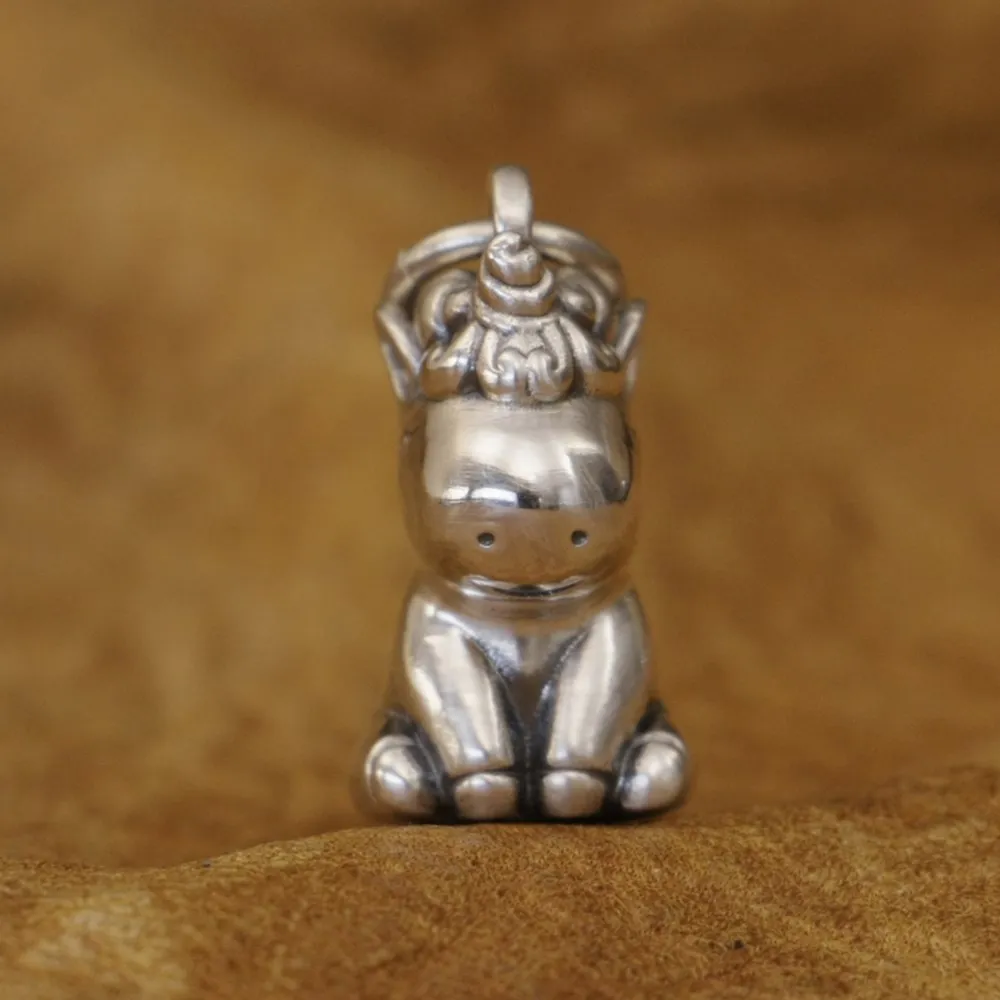 925 Sterling Silver Lovely Small Animal Charms Cute Cartoon Little Horse Pendants TA347