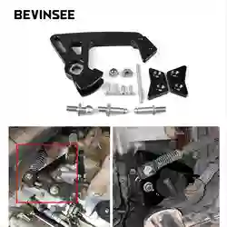 BEVINSEE Kit leva cambio corta regolabile 6 velocità manuale per VW per Golf MK7/7.5 MK8 MK6 per Scirocco MK3 per Audi A3 S3 TT