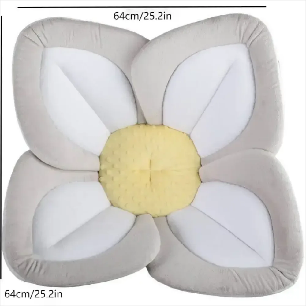 flower bath mat, sunflower sink face cushion, cartoon sunflower bath mat, safe and comfortable bathtub bath mat