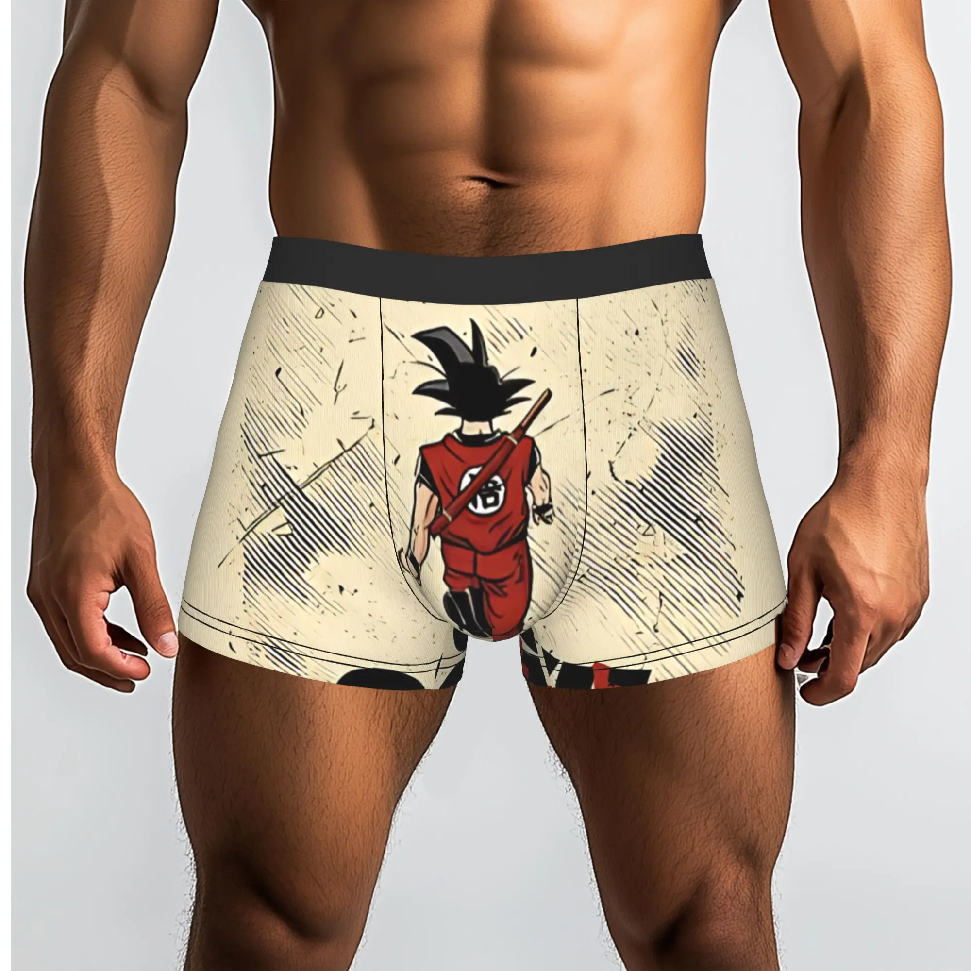 Iconic Walk  Bandai DRAGON BALL Underpants Homme Panties Male Underwear Comfortable Shorts Boxer Briefs