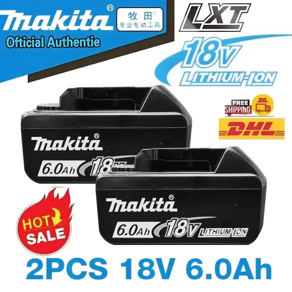 

High Quality Original Makita,18V 6.0Ah Rechargeable Power Tools Battery Makita With Li-ion Replacement LXT BL1860B BL1860 BL1850