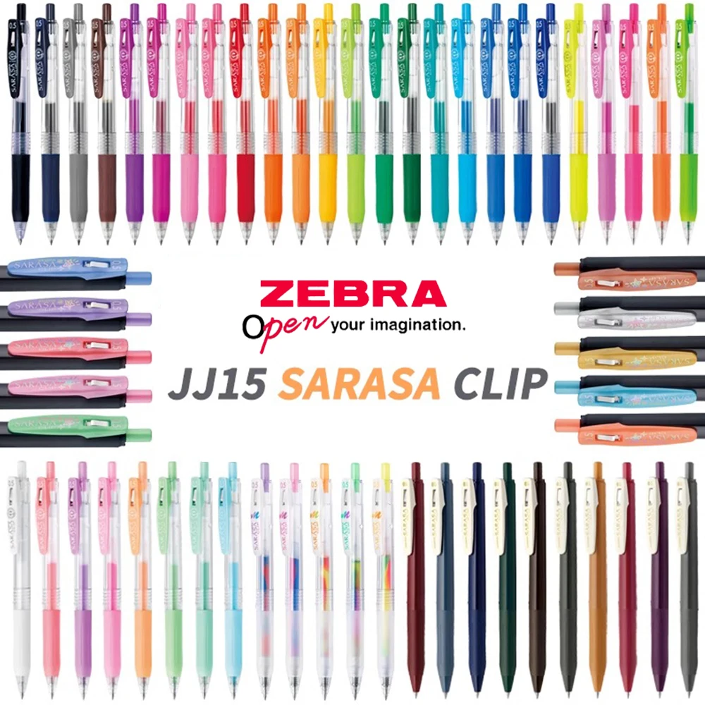 

Японские гелевые ручки ZEBRA 0,5 мм, цветные для письма, рисования граффити JJ15, полноцветный костюм, милые офисные канцелярские принадлежности, детские школьные принадлежности
