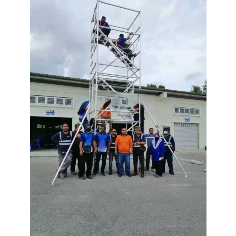 Customized aluminum alloy scaffolding, mobile activity platform, ladder, sold by Shanghai manufacturer for renta