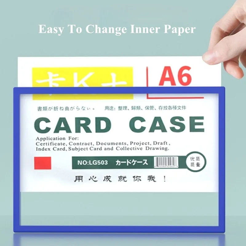 20 Pieces A6 100x150mm Waterproof Self Adhesive Magnetic Price Label Sign Holder Shelf Card Poster Paper Display PVC Frame